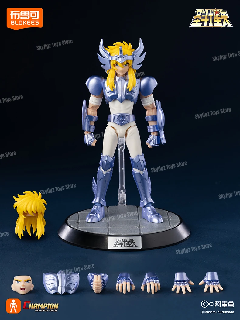 Original BLOKEES Saint Seiya Second Bullet Gemini Dragon Capricorn Sagittarius Action Figure Anime Toys Christmas Gift in Stock
