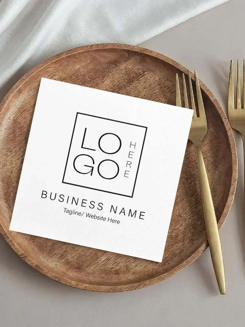 Gepersonaliseerde papieren servetten, bruiloftservetten op maat, voor zakelijke cocktailparty's, babyshowers, verjaardagen, vrijgezellenfeesten en