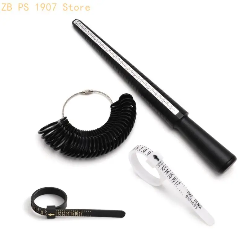 Sturdy Plastic Ring Size Measuring Tool For Accurate Finger Circumference Measurement Ensuring Perfect Ring Fit For Wedding