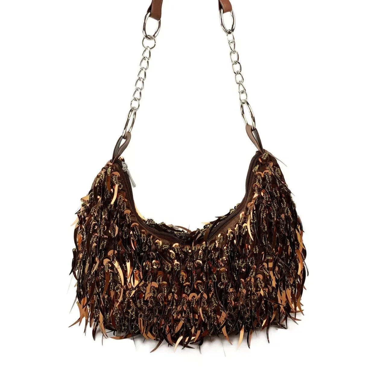 

Интернет-знаменитости с кисточками и одинаковой женской сумкой ручной работы, корейская модная тенденция, нишевая дизайнерская сумка Bolsos De Fiesta