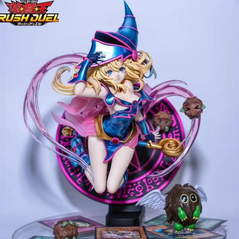 

В наличии Yu-Gi-Oh! Экшн-фигурка Dark Magician Girl, волшебное искусство, оригинальная игрушка ручной работы, периферийные принадлежности, коллекционные подарки, игрушки