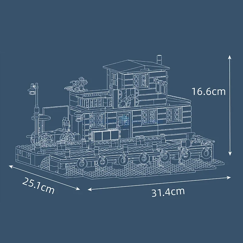 O modelo taverm blocos de construção cidade vista rua modular moc 10108 tijolos cena urbana conjunto construção presente brinquedo para crianças