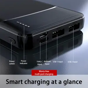 Bilashmart 200000mah Power Bank Portable 120W Super Fast Charger External Battery PowerBank High Capacity PowerBank iPhone Samsung