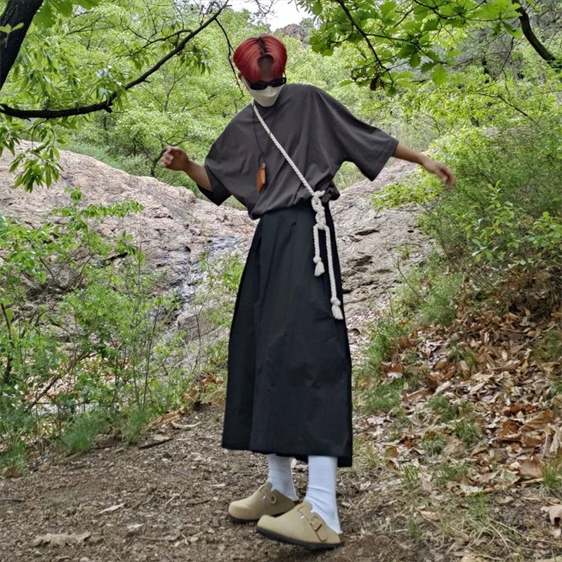 จีน Hanfu เชือกกัญชาเข็มขัดญี่ปุ่นชายเสื้อคลุมอาบน้ำเข็มขัดสานบางเชือกเอว Cummerbunds เข็มขัด Yukata ชุด