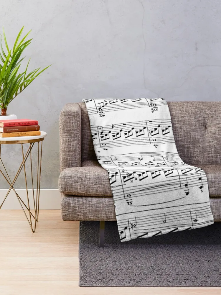 Beethoven Moonlight Sonata Throw Blanket Flannel Sofa Throw Hairy Blankets