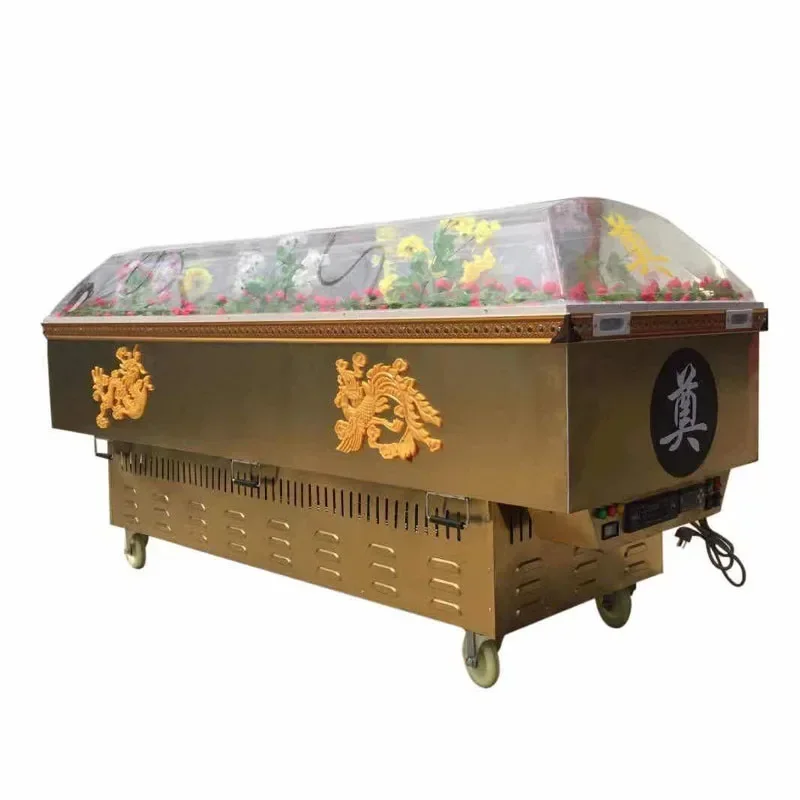 Hot salesCrystal coffin,ice coffin,refrigerated coffin,frozen luxury constant temperature coffin, funeral dead people,portable i