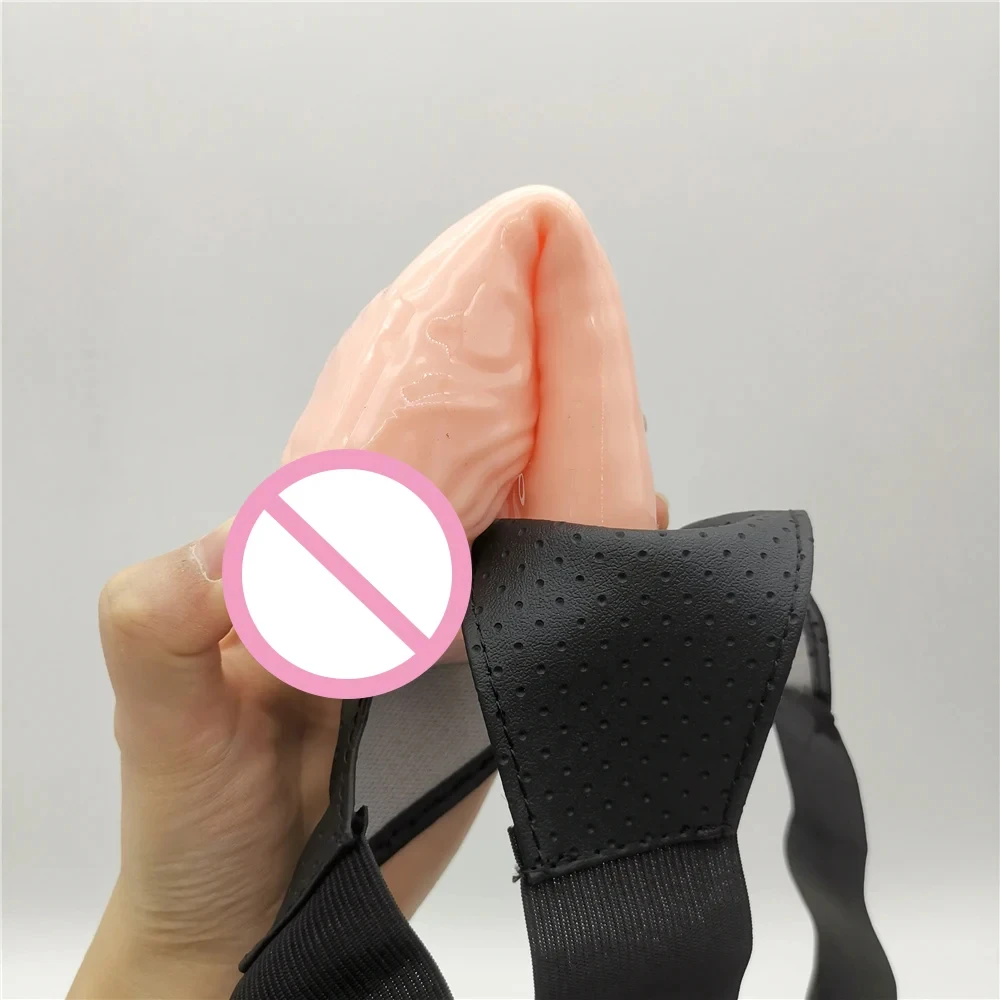 Men Strap On Dildo Panties Wearable Hollow Penis Lengthen Sleeve Strapon Dildo Pants Harness Belt for Man Sex Toys For Woman Gay