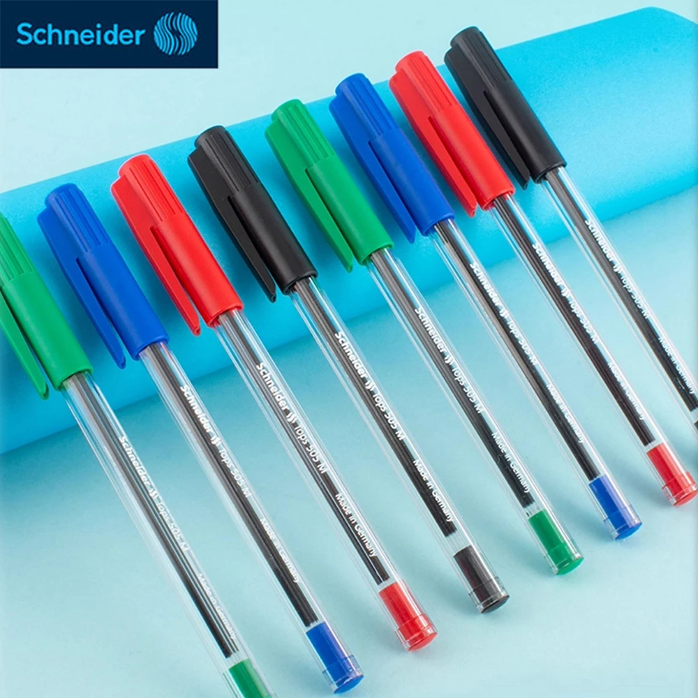 

10/20 шт. немецкие шариковые ручки Schneider 505 м, большая емкость 0,7 мм для письма, черные/красные/синие/зеленые школьные канцелярские принадлежности