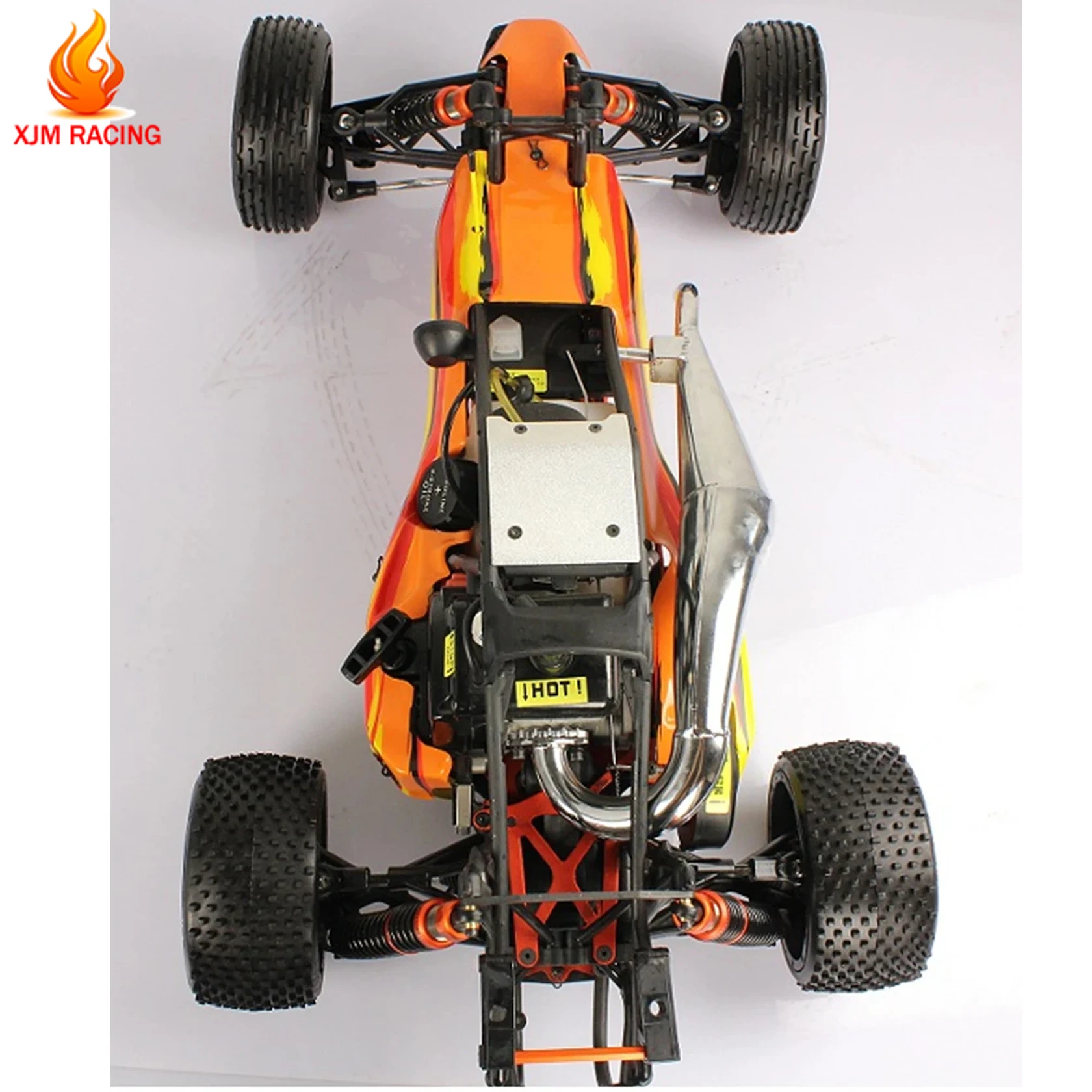 TAO Metal Muffler or Exhaust Pipe for 1/5 Hpi Rofun Rovan Km Mcd Gtb Racing Baja 5B 5T 5SC Truck Rc Car Parts