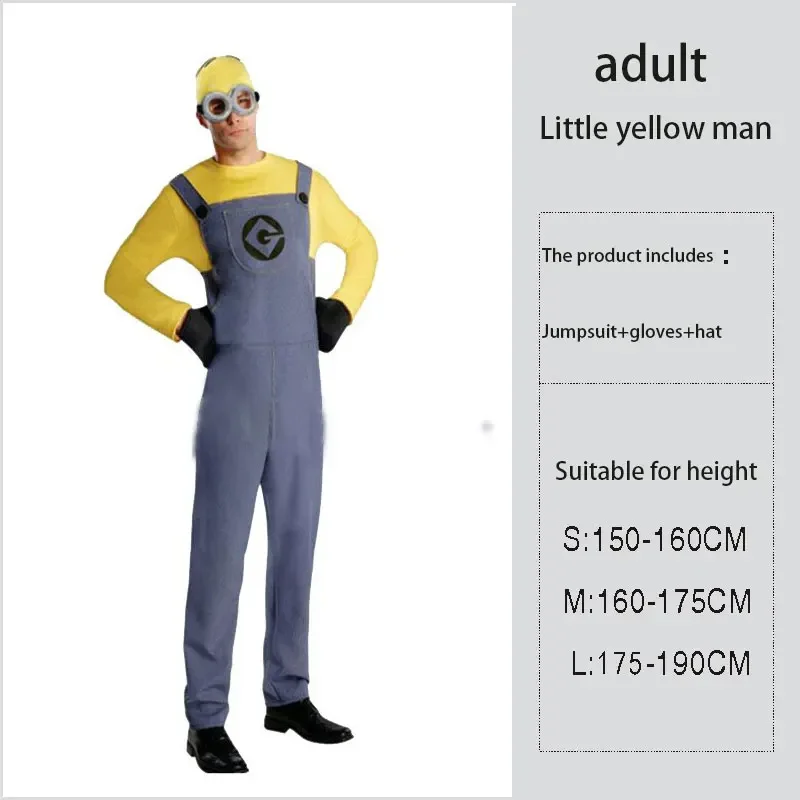 EE01 Trajes de desempenho de Halloween para crianças Minions cosplay trajes anime dos desenhos animados ladrão pai trajes de desempenhoIo0!