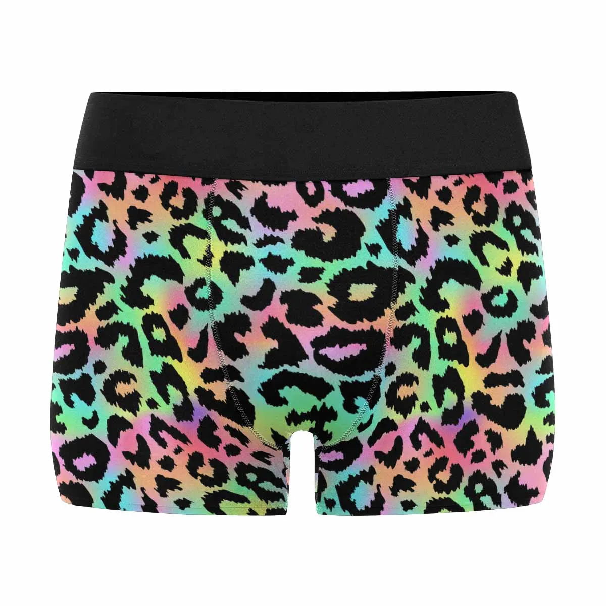 

Мужские трусы-боксеры с цветным леопардовым принтом, нижнее белье для мужчин, подарок для парня, мужа, на день рождения и День святого Валентина