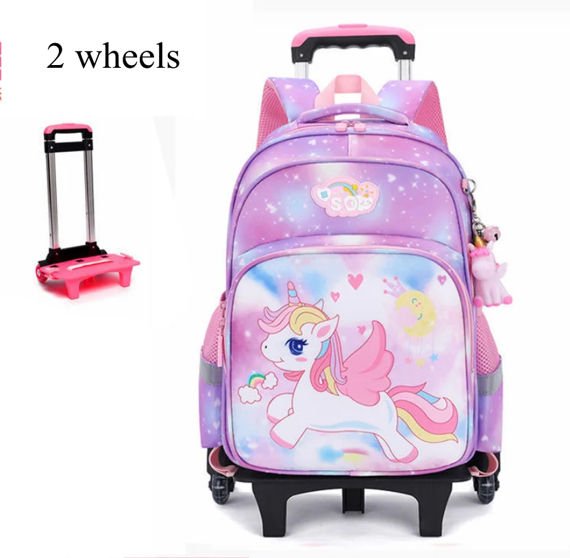 School Trolley Bag for girls  kids School Rolling backpack School Wheeled backpack Bag School bags with wheels Trolley Satchel