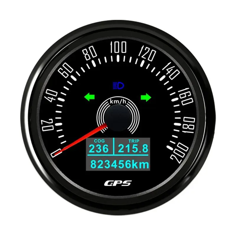 

Unique 85MM GPS Speedometer With GPS Antenna 7Colors Backlight Digital LED Odometer Gauge For 12V24V Car Boat Marine