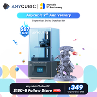 ANYCUBIC Photon D2 DLP 3D Printer Double Algorithms Ultra High Resolution 3D Printing 20000-hours Usage Lifespan 5.9 Inches