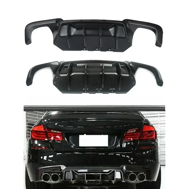 

New！ For BMW 5 Series F10 F11 CS style rear bumper lip diffuser spoiler body modification kit 2011-2017
