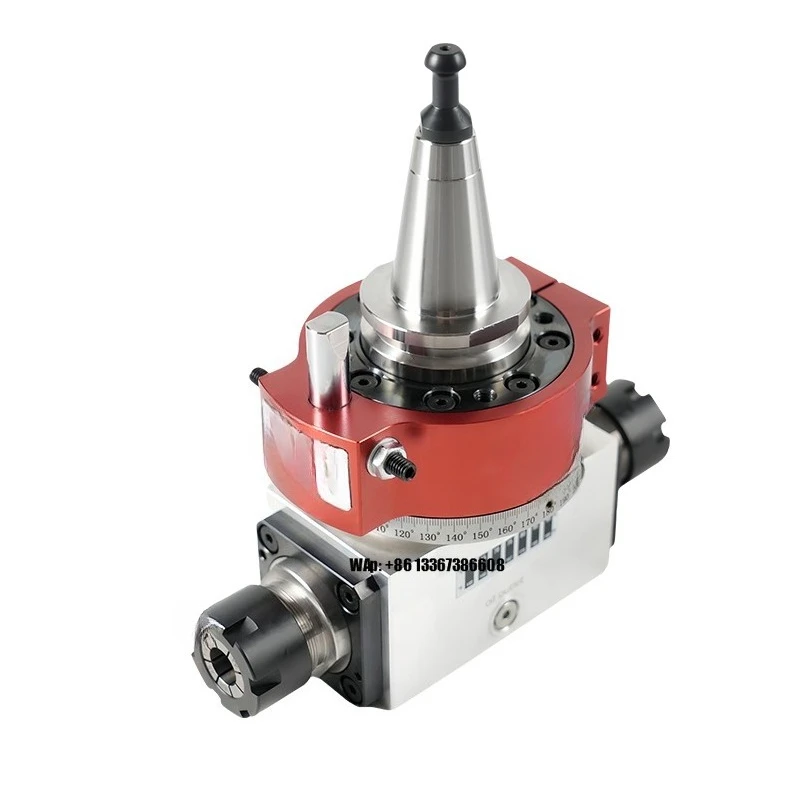 Dual Output CNC Machining Center Bidirectional Angle Head ER25 Straight Angle Head for Woodworking Machinery Parts
