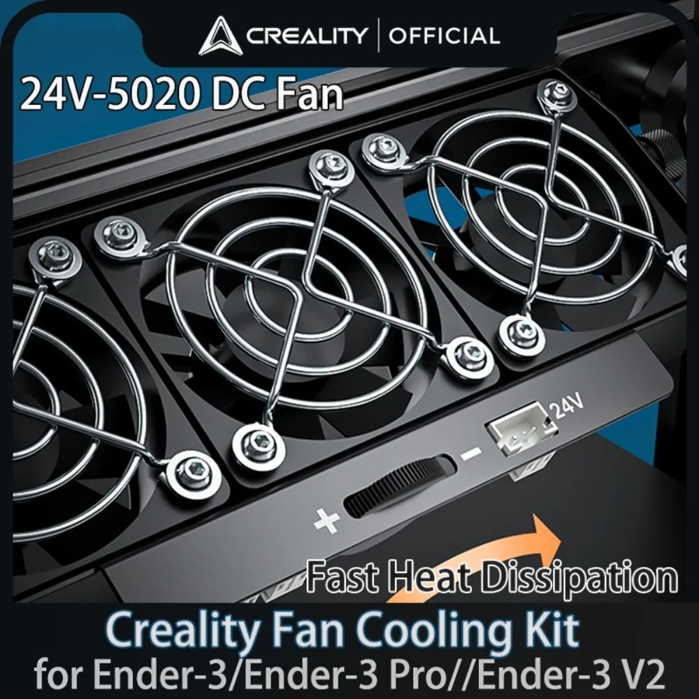 

Официальный комплект для охлаждения вентилятора Creality Ender-3 Pro // Ender-3 V2 24V-5020 DC, запчасти для 3D-принтера с быстрой теплоотдачей