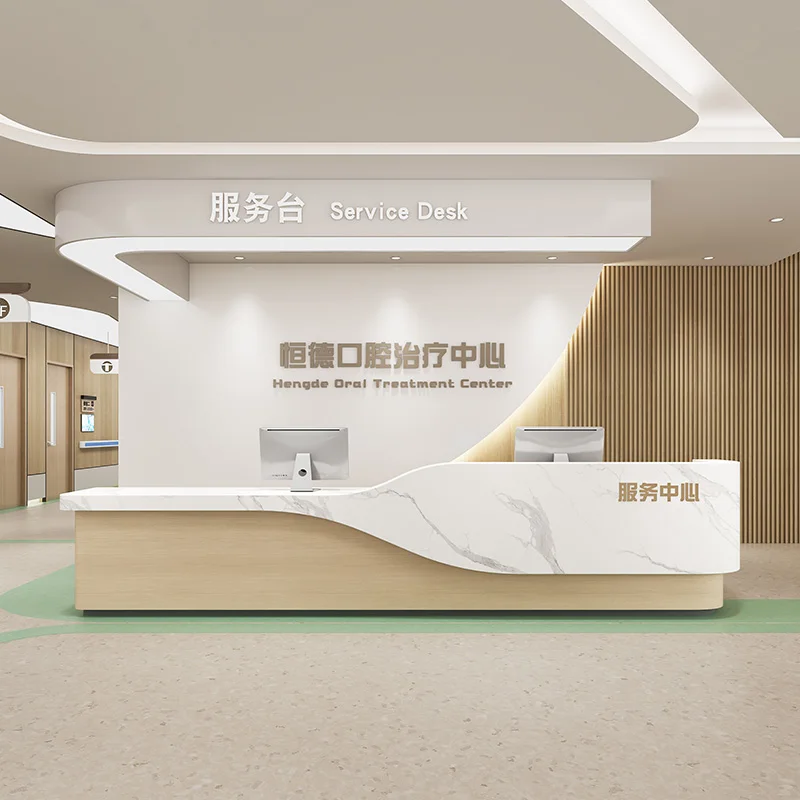 Store Stand Reception Desk Check Out Counter Barbershop Front Desk Register Reception Desk Salon Bancone Reception Bar Furniture