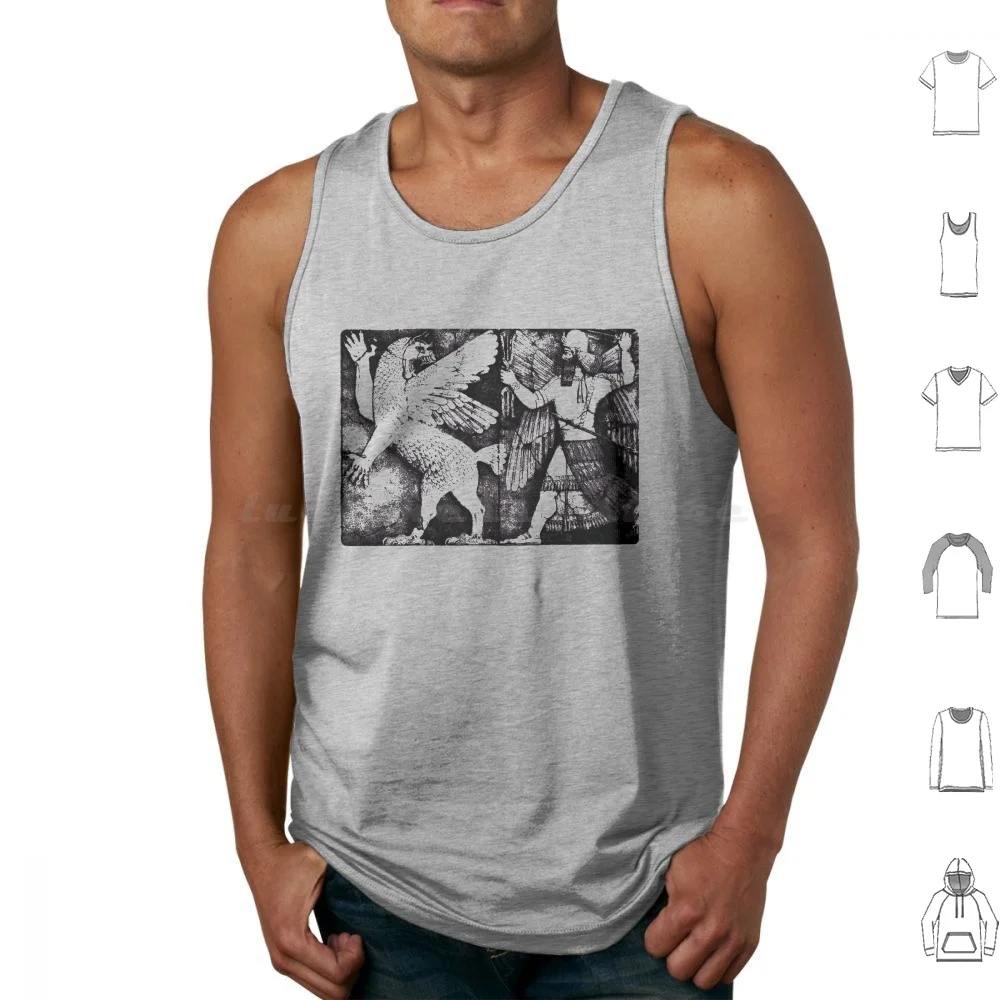 Mesopotamian God Vs Monster Tank Tops Vest Sleeveless Marduk Tiamat Anzu Ninurta Chaos Order God Gods Mesopotamian God