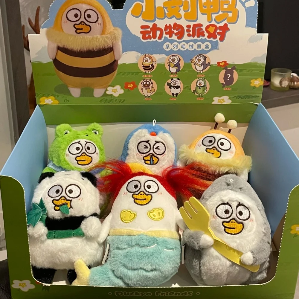 

Подлинная серия DUCKYO Friends Animal Party, слепая коробка, забавная коллекция, плюшевые куклы, украшение для стола, сюрприз, загадочный праздник