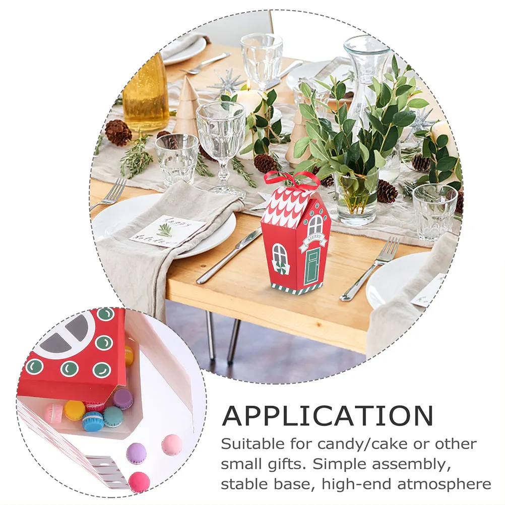 

20Pcs Delicate Christmas Gift Box Candy Storage Containers Fine Workmanship Festive Decor Candy Box Chocolate Case