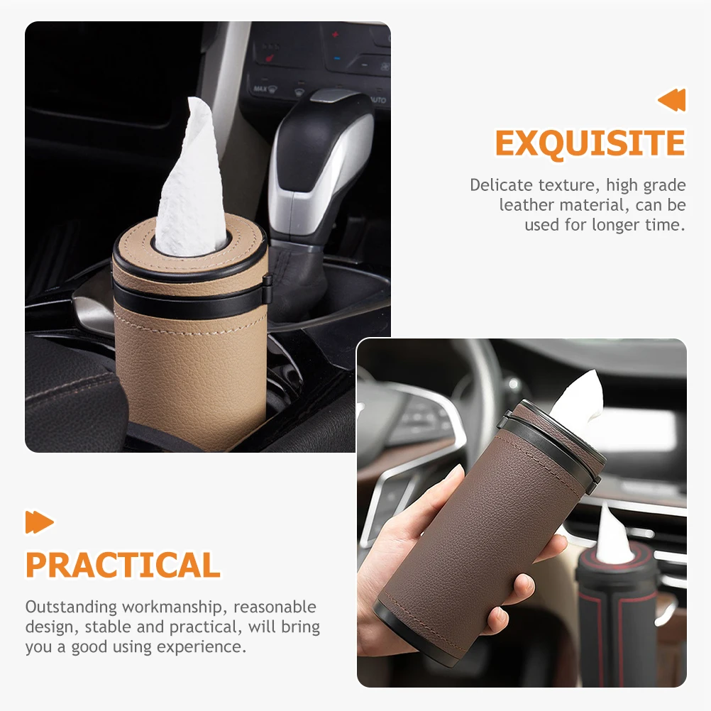 

2Pcs Car Tissue Box High Quality Multifunctional Paper Napkin Holder Desktop Decorative Tissue Container Practical Use