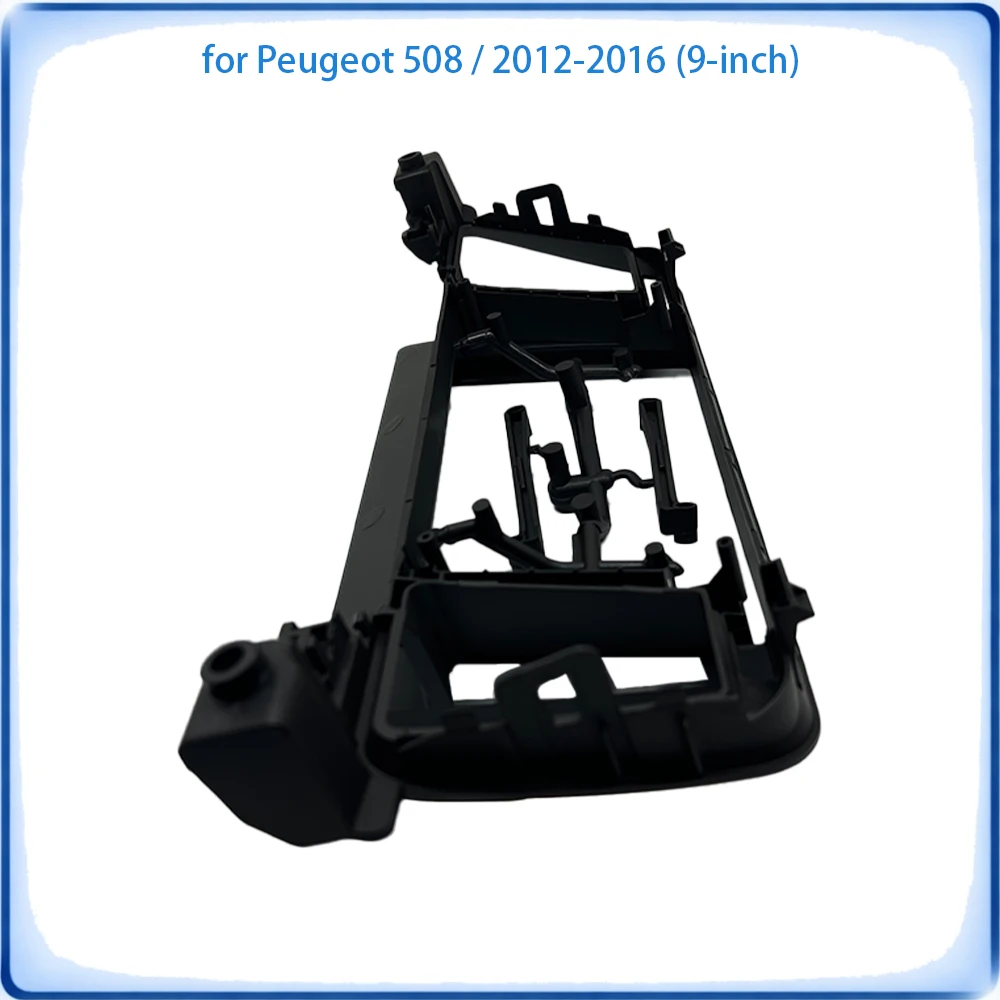 Car Radio Fascia Frame For Peugeot 508 2012-2016 9 inch With Canbus Decoder & Wiring Harness Car Accessories Plug & Play