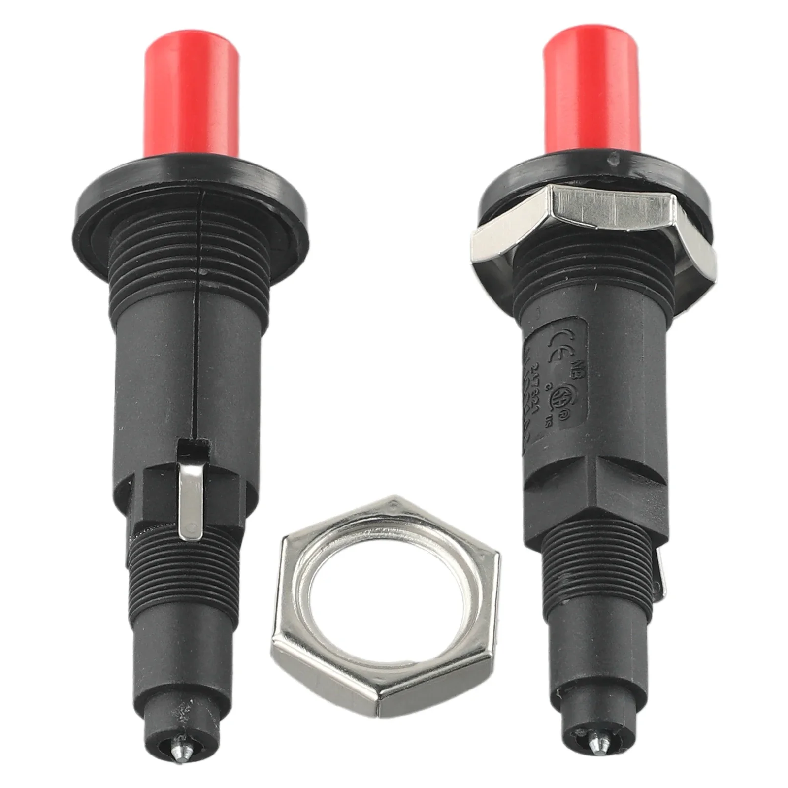 

Ceramic Pair of Two Gas Heating Elements with Size Specifications Nine Centimeters Long and Two Point Six Centimeters Wide