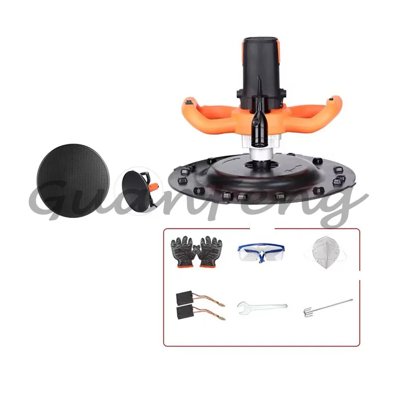 2880W Multi‑Function Handheld Electric Polisher, 2‑In‑1 Wall Floor Concrete Smoothing Grinding Construction Power Equipment