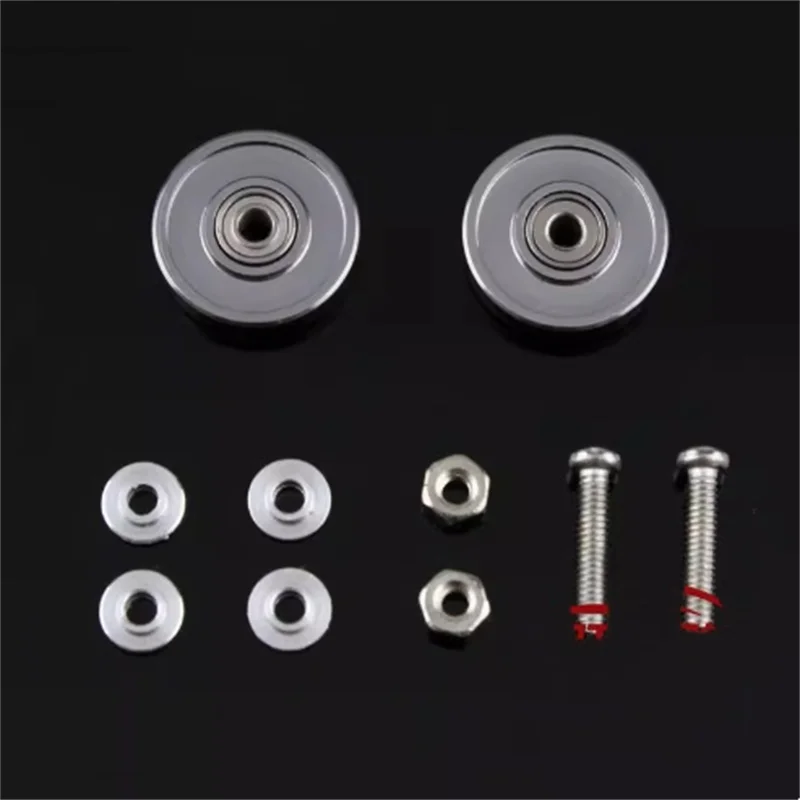 Homemade Tamiya 4WD modified accessories 13mm aluminum alloy bearing guide wheel 94860 94897