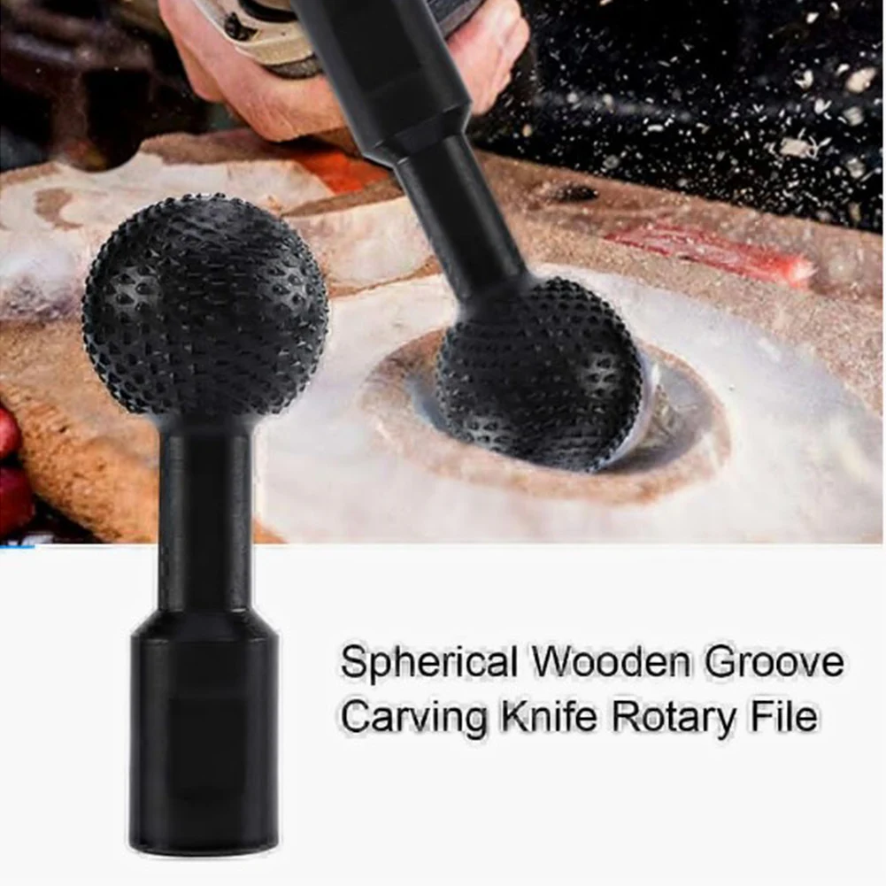 

10/14mm Sphere Rotary Grinding Head Wood Carving Polishing Engraving Drill Bit Ball Gouge Angle Grinder Tools Dropship