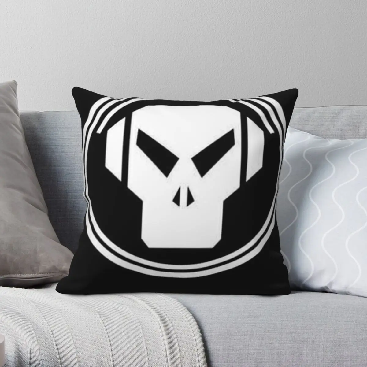 Metalheadz Classic Square Pillowcase Polyester Linen Velvet Pattern Zip Decor Throw Pillow Case Car Cushion Cover