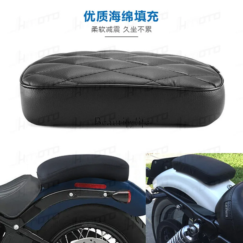 Motorcycle accessories modified XL883 1200 X48 72 suction cup rear seat cushion, retro rhombus