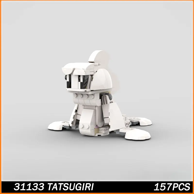 

Аниме-фигурка серии, строительные блоки, белая печать, детские игрушки, мультяшная фигурка, сборные блоки, игрушки для подарков на день рождения, 157 шт.