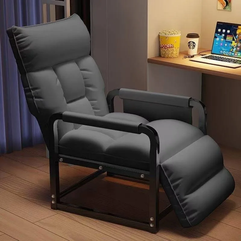 Lazy computer chair can lie down and sit single sofa chair dormitory backrest chair lunch break folding recliner office seat