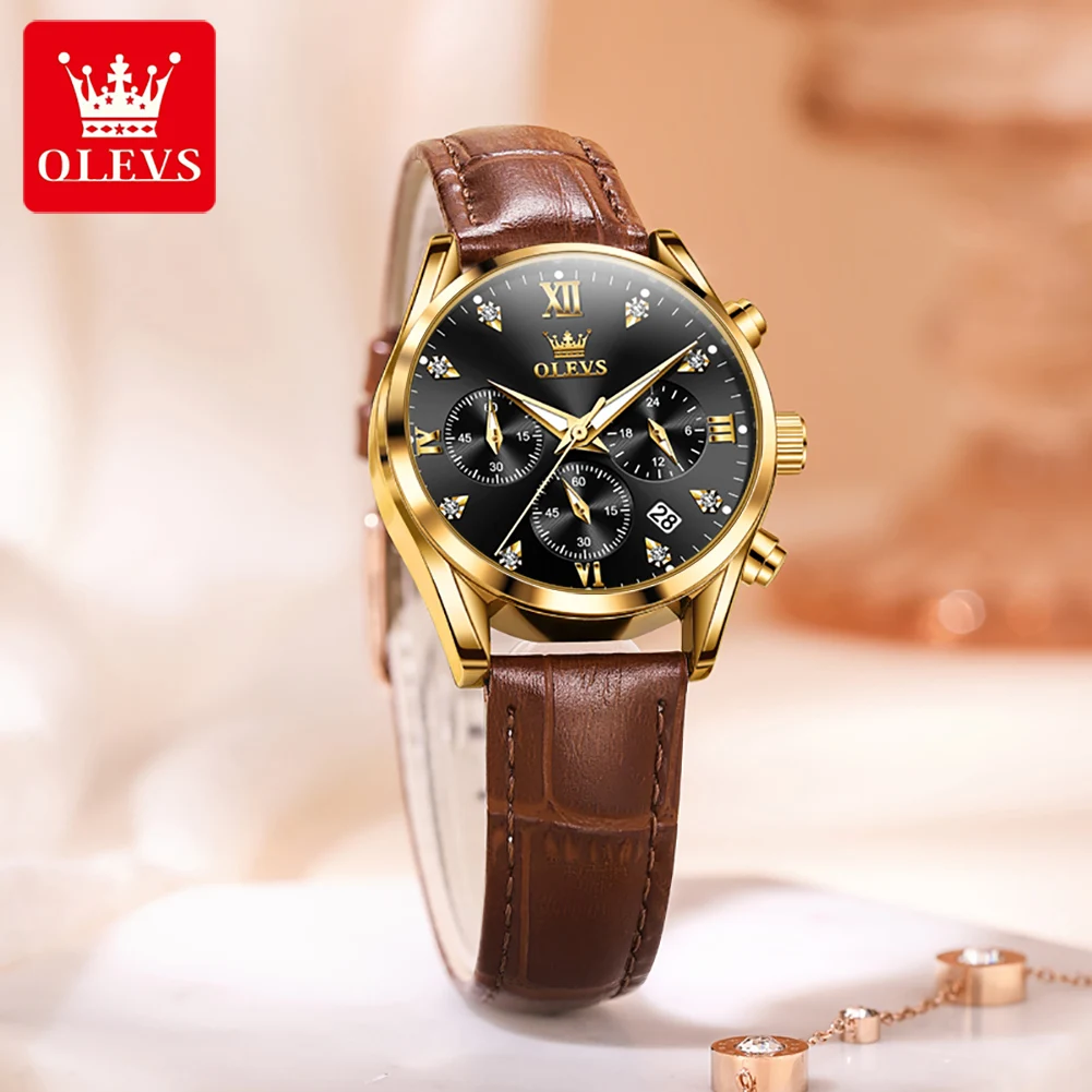 OLEVS brand watches are elegant, fashionable, multifunctional waterproof quartz watches for women, women's watches 5523
