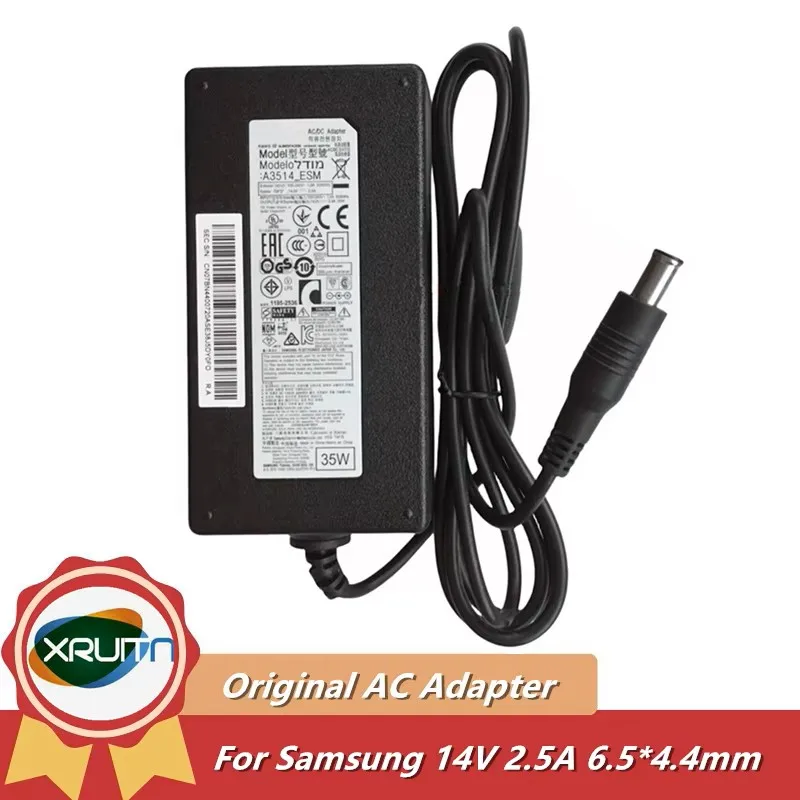 

Genuine A3514_FPN A3514_FPNA A3514_FPNI AC/DC Adapter Charger For Samsung SA300 S32F35FUC LCD MONITOR Power Supply 14V 2.5A 35W