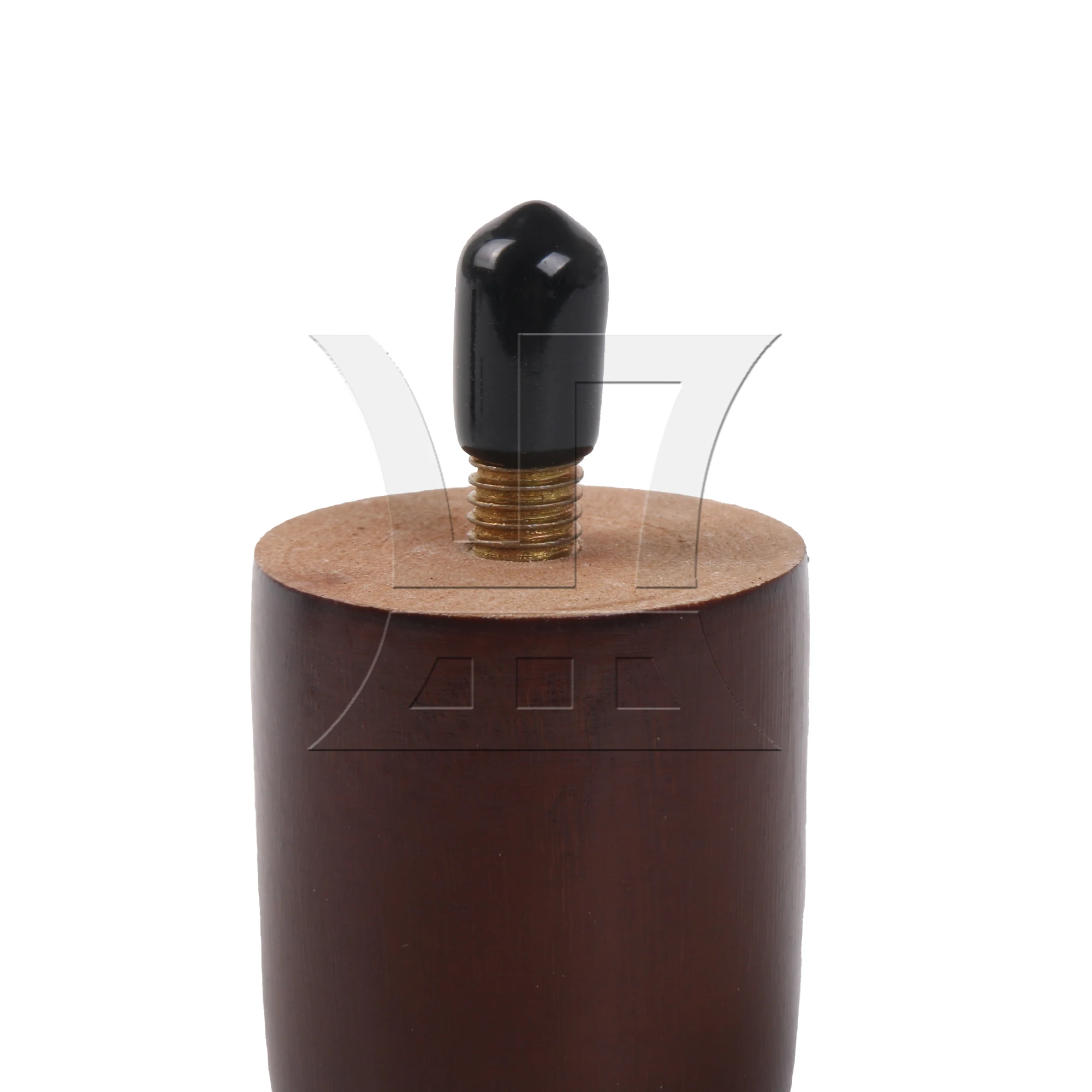 4 peças de pernas de móveis marrons para cadeira, sofá, cama, mesa, 1,5x1,38 polegadas