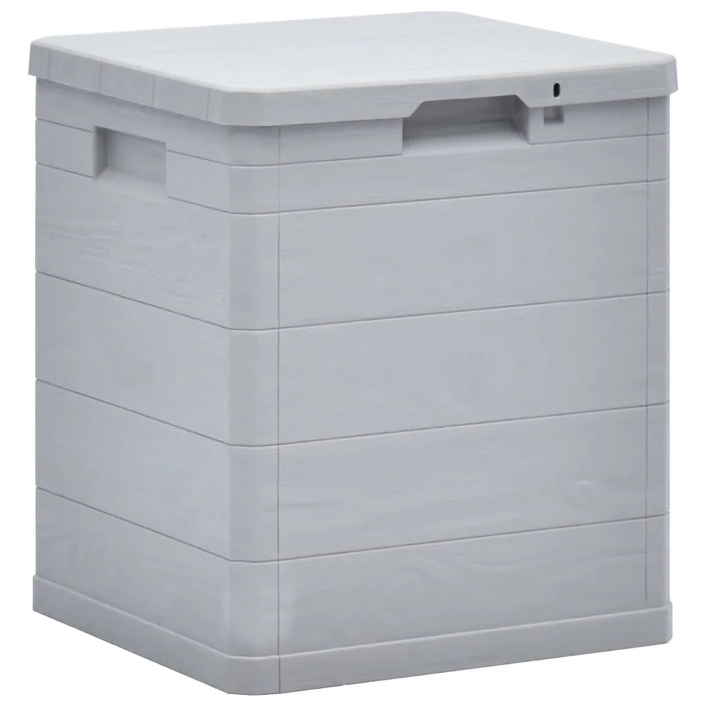 90 L light gray garden storage box