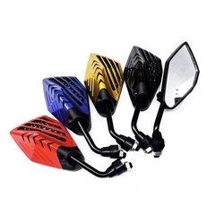 Pair Universal Motorcycle Bar End Side Rearview Mirror Motorbike Handlebar Rear View Mirrors Motocross Scooter Accessories