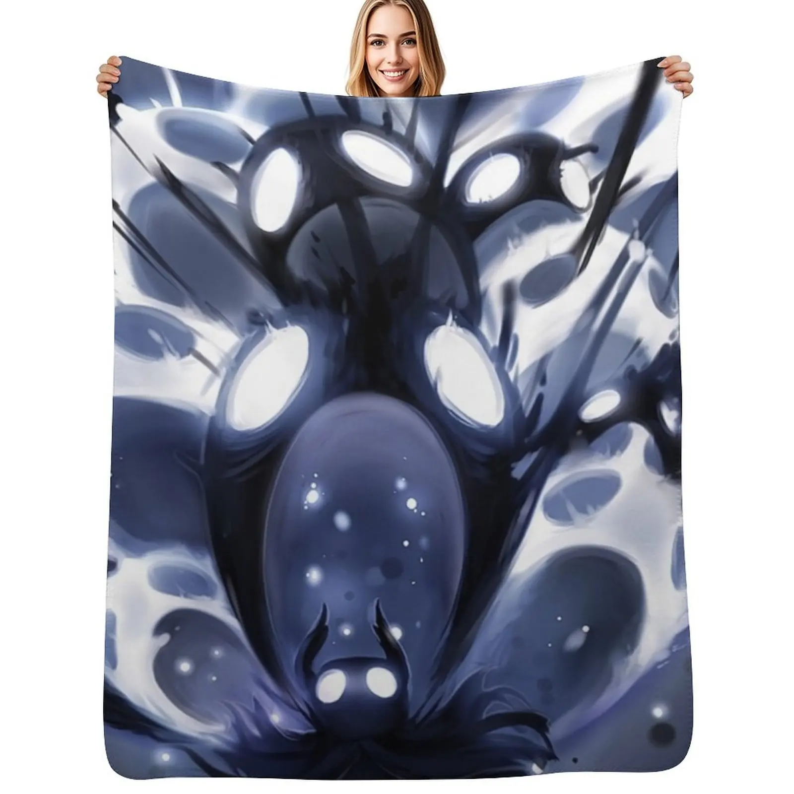 

Hollow Knight - The Knight Throw Blanket For Baby Retros Shaggy Heavy Blankets