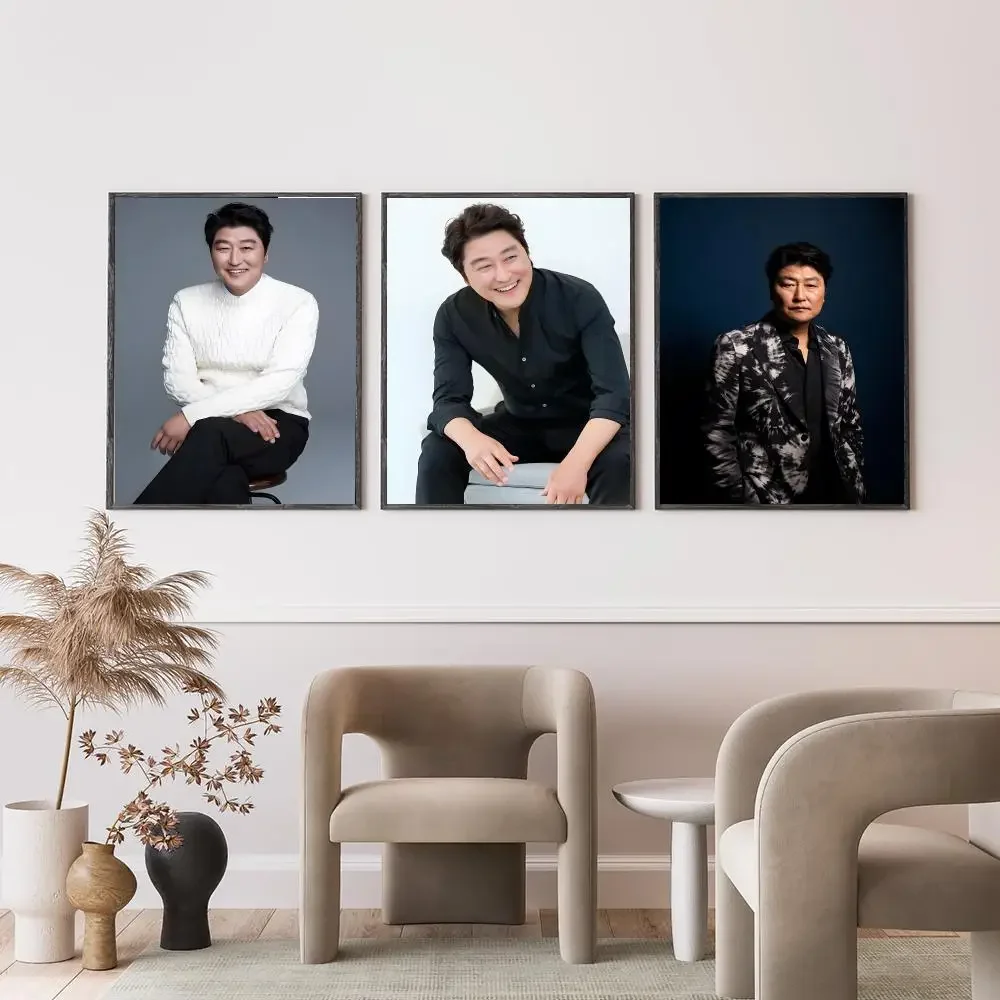 actor Song Kang‑ho Poster Poster HD Self-Adhesive Art Print Waterproof Wall Decor for Bedroom Living Room Decor Gift
