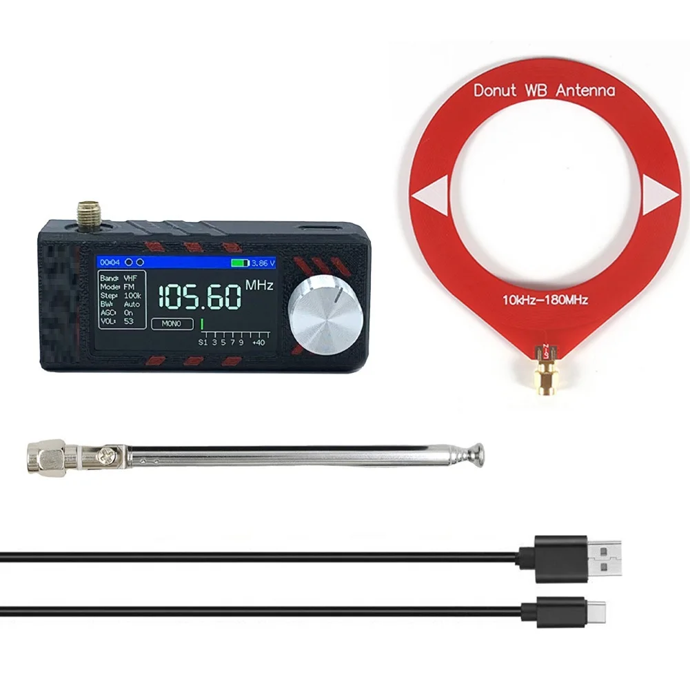 Compact For mini SI4732 For DSP Radio with S3 1.9 inch Color Screen Adjustable Brightness and Loud Audio Output