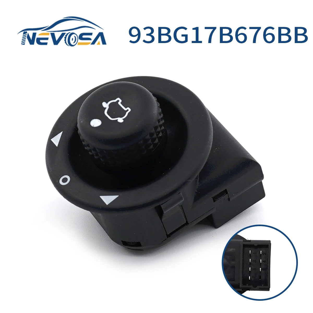 

NEVOSA 93BG17B676BB 93BZ17B676BA Mirror Control Switch For Ford Fiesta Focus Transit Tourneo Fusion Courier KA