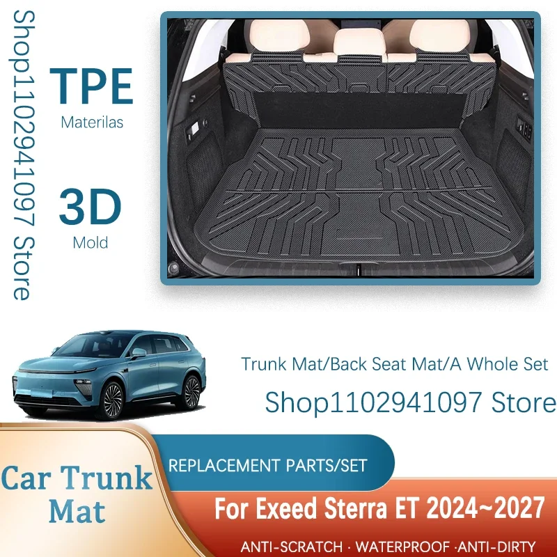 

Car Trunk Mats For Exeed Sterra ET 2024 2025 2026 2027 Anti-dirty Carpet Muds Rear Cargo Cover Storage Pads Rug Auto Accessories