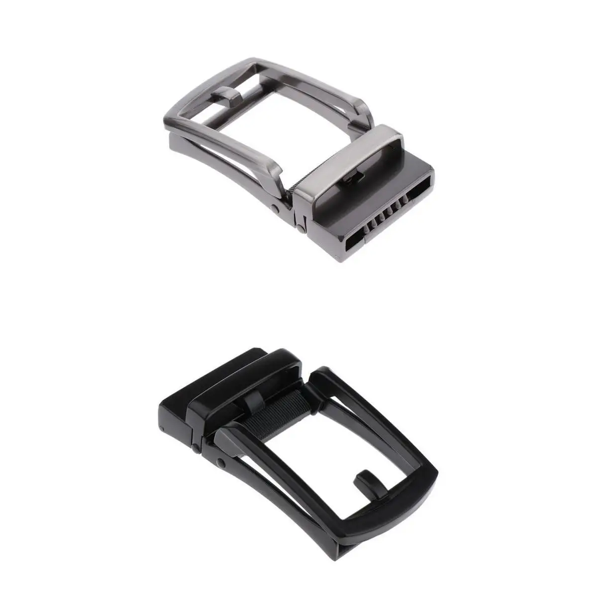Automatic Men Belt Buckle Replacement Rectangle Alloy Metal Buckle for 3.5cm Leather Strap Waist Belt Crafting Supplies