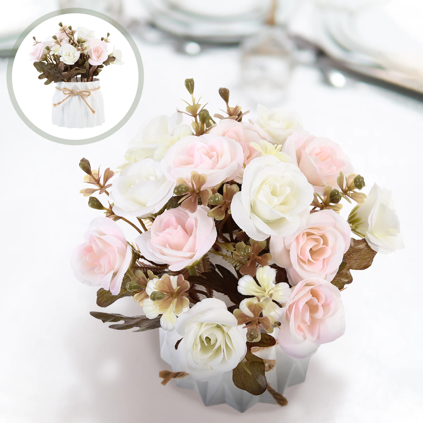 

Artificial Arrangement Supply Centerpiece Fake Flower Bouquet For Wedding Table Decor Flower Arrangement Supply
