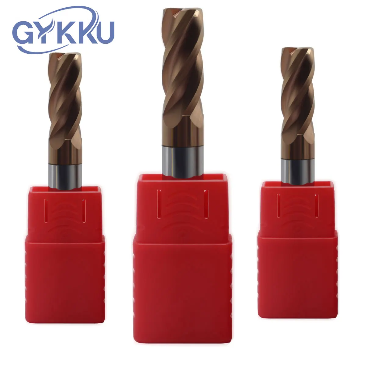 

GYKKU HRC55 Corner Radius End Mill CNC Bull Nose Milling Cutter Tungsten Carbide Steel Metal Router Bit Tool R Angle R0.5 R1