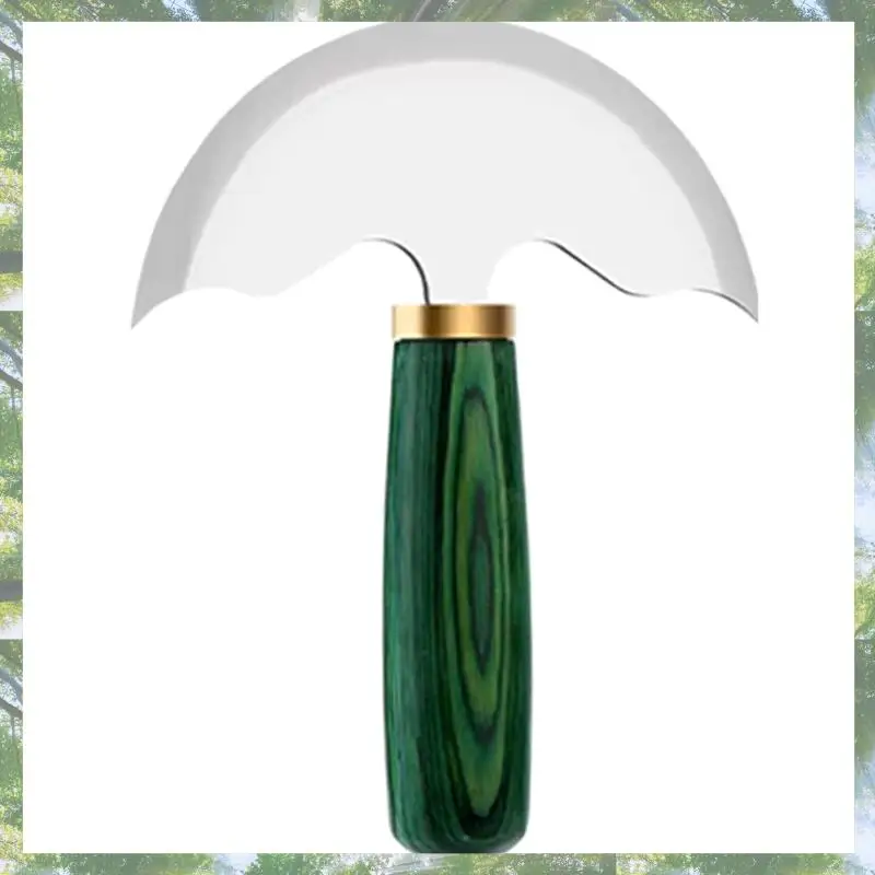 2025 Trend Leather Craft Handmade Handcraft Wood Handle Cutting Tool- Professional Leather Half Round Blade DIY Skiving Cutter A