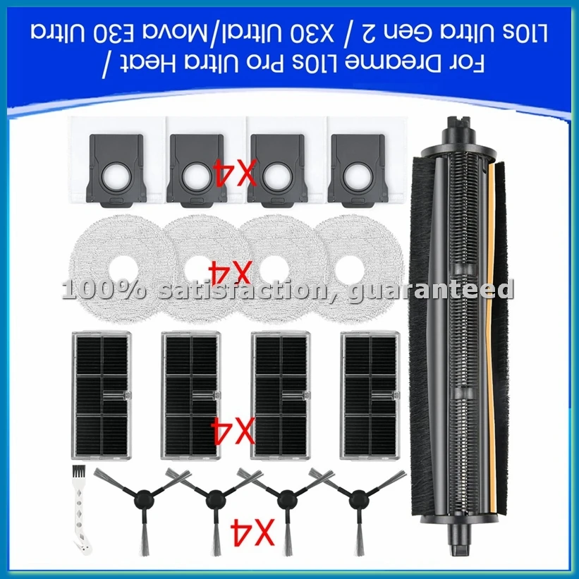 

Accessory Set for L10s Pro Ultra Heat / L10s Ultra Gen 2 / X30 Ultral/ E30 Ultra Robot Vacuum Cleaner Parts-A09G